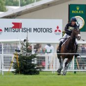 Oliver Townend (GBR) riding Samuel Thomas II in the Cross Country phase of the 2017 Mitsubishi Motors  Badminton Horse Trials